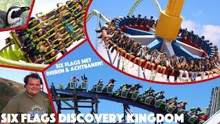 Six Flags met dieren en achtbanen - Six Flags Discovery Kingdom in San Francisco