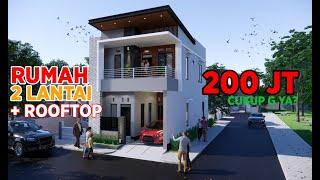 Rumah 2 Lantai + Rooftop 6x12 meter - Bpk. Jeje