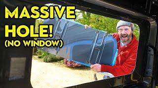 Fitting Dometic Windows  VW Crafter Camper Conversion #3
