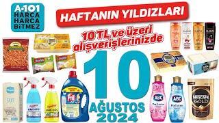 A101 10 AĞUSTOS 2024 İNDİRİM KATALOĞU  A101 İNDİRİMLERİ BU HAFTA GIDA DETERJAN İNDİRİMLERİ  A101