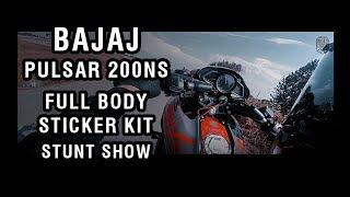 Bajaj Pulsar 200NS - Full Body Sticker Kit - Stunt Show - Moto Sticker 54