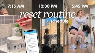 Ultimate reset routine with schedule ‍️ cleaning life admin getting our lives together