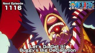 ONE PIECE episode1116 Teaser  Lets Go Get It Buggys Big Declaration