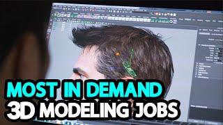 What are the types of 3d modeling jobs