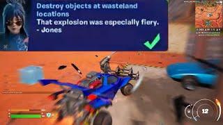 Destroy objects at wasteland locations Fortnite