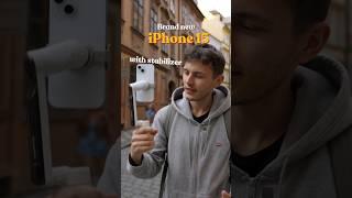  iPhone 15 vs Mobile Gimbal. Video Stabilization Blind Camera Test