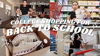 BACK TO SCHOOL SHOPPING FOR COLLEGE  CLOTHES SHOES STORAGE