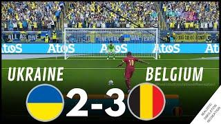 Penalty shootout  Ukraine 2-3 Blegium  EURO 2024  Video game simulation