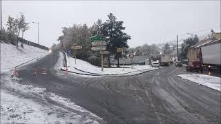 Neige en Haute Loire - 29 octobre 2018.