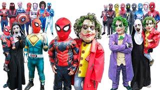 What If Many SPIDER-MAN & JOKER in 1 HOUSE ??? KID SPIDER MAN Was Kidnapped by JOKER LIVE ACTION