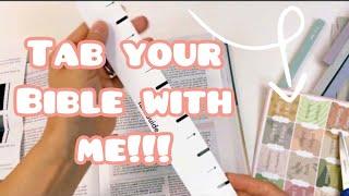 How to place tabs on your NEW Bible