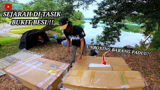 UNBOXING DAN TERUS TEST DI DALAM TASIK BUKIT BESI..INFLATALBLE  BOAT MALAYSIA VLOG 1