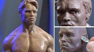 Sculpting Timelapse -Arnold Schwarzenegger Terminator T-800