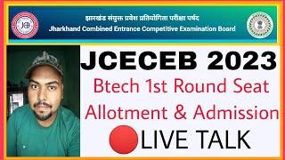 Jcece Btech 2023 1st Round Seat Allotment List Query   SundayLIVE_TALK