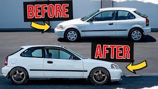 Transforming Civic EK hatchback in 10 minutes for under 3k