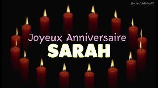 Joyeux Anniversaire SARAH