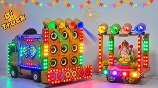 Diy Mini Wedding Dj Road Lights Gadi Wala Dj   Dj Loading Truck Decoration light Mini Dj Truck