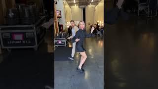 Derek and Julianne Hough Shake things up on the set of Dancing With The Stars.