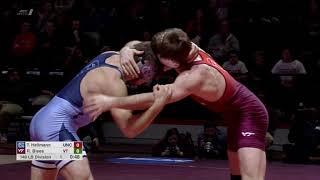 virginia tech vs unc wrestling dual highlights - 201718