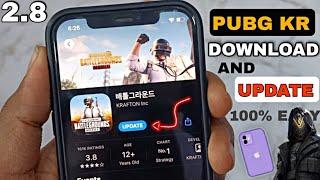 HOW TO DOWNLOAD PUBG KR IN IPHONE  HOW TO UPDATE PUBG KR IN IOS