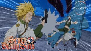 Meliodas & Ban VS Blue Demons FULL FIGHT SCENE  Seven Deadly Sins  Nanatsu no Taizai