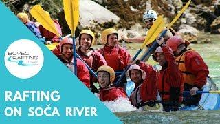 Emerald rafting in Slovenia Soča river  Bovec Rafting Team