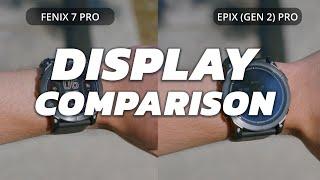 GARMIN FENIX 7 PRO SERIES VS EPIX PRO GEN 2 SERIES  DISPLAY COMPARISON