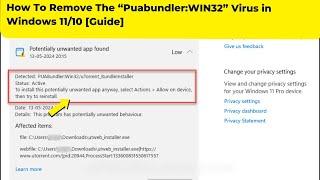 How To Remove The “PuabundlerWIN32” Virus in Windows 1110 Guide