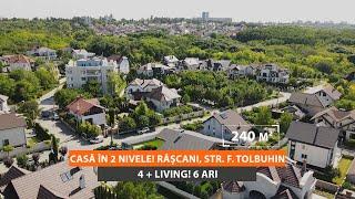 Spre vânzare casă în 2 nivele. Râșcani str. Fiodor Tolbuhin 240m2 + 6 ari  Acces Imobil