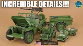 Big Enough? Detailed Willys Jeep with Trailer 112 - COBI 2804  Speed Build Review