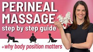 7 Minute PERINEAL MASSAGE - Easy Guide for your Pelvic Floor Birth Prep