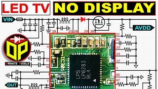 LEDLCD TV Repair No picture No Display & Black Screen Problem LP6283 IC Schematic Circuit Diagram
