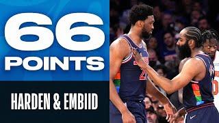 Harden & Embiid Dominant Duo RECORD SETTING in New York 