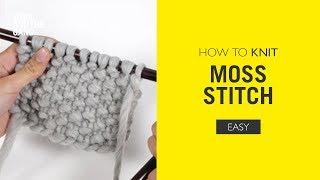 How to Knit Moss Stitch Seed Stitch