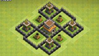 Townhall 8 Defensive Base Farming with replay  Coc th8 best base 2018