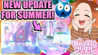 HUGE NEW SUMMER UPDATE JUST RELEASED Castles Heart IS A SWIMMING POOL?  Royale High Summer 2024