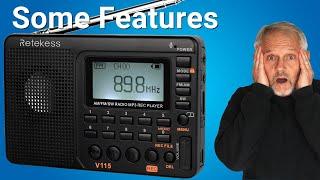 Features and How to Use the Retekess V115 Digital Radio AM FM