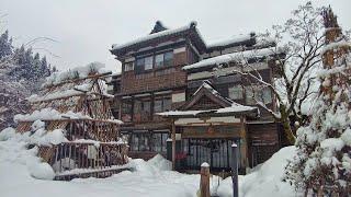 Staying at Japans Onsen Ryokan with an Amazing Snow Open Air Bath  Rankeiso Nigata