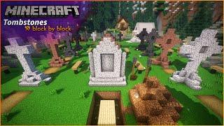 Minecraft Tombstones Tutorial  How to Build Gravestones