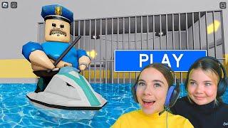 ПЛАВАЕМ В ТЮРЬМЕ БАРРИ С АЛЁНОЙ в ROBLOX