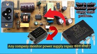Monitor Power Supply repair  How to Solve Monitor power Supply Dead problem
