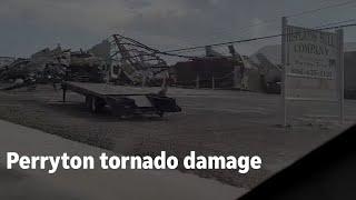 Perryton Texas tornado damage update on deaths injuries due to storm from sheriff