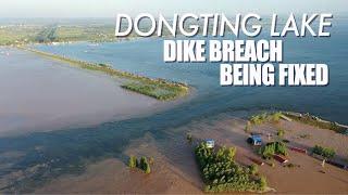 Race against time to combat dike breach in Chinas second-largest freshwater lake