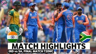 India vs South Africa T20 World Cup Match Highlights T20 World Cup 2024  IND vs SA Highlights 2024