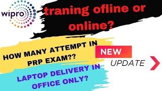 Wipro traning exam online or offline?Will Wipro terminate for not clearing the training exam?