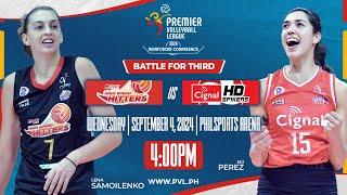 PLDT VS CIGNAL  PVL REINFORCED CONFERENCE  BATTLE FOR 3RD  4PM  SEPTEMBER 4 2024