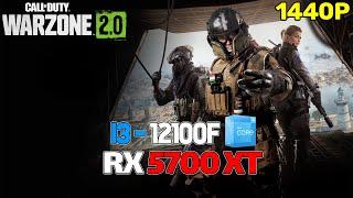 Call of Duty Warzone 2.0 RX 5700 XT  i3 12100f  1440p