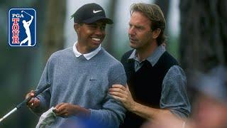 Tiger Woods and Kevin Costners extended highlights  1997 Pebble Beach