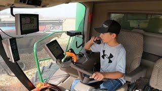New Combine Operator with His Own Vlog Camera - 13 YEARS OLD