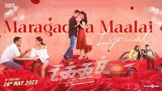 Maragadha Maalai Lyric Video  Takkar Tamil  Siddharth  Karthik G Krish  Nivas K Prasanna